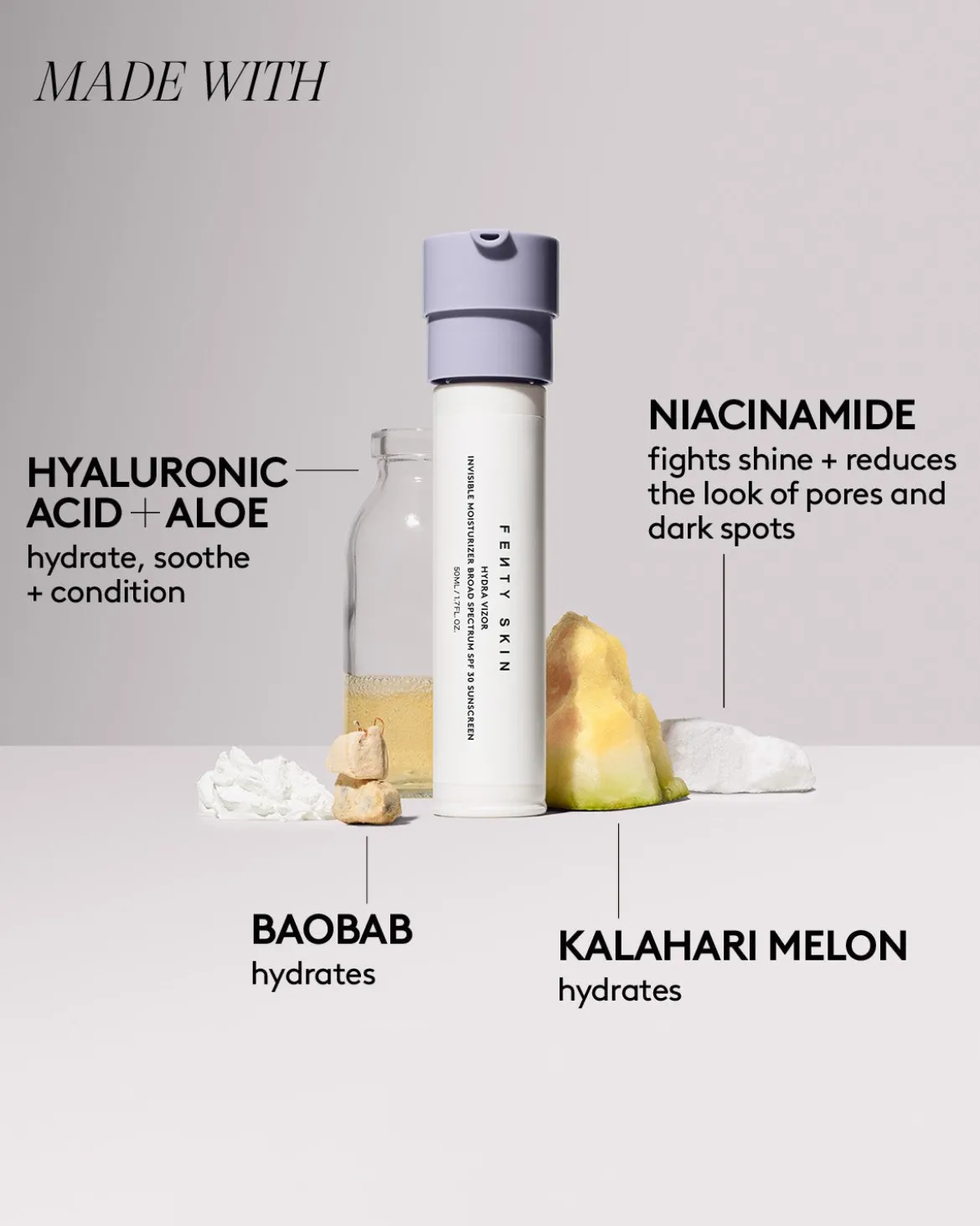 A$AP Rocky Hydra Vizor Invisible Moisturizer Broad Spectrum SPF 30 Sunscreen + Collector's Case