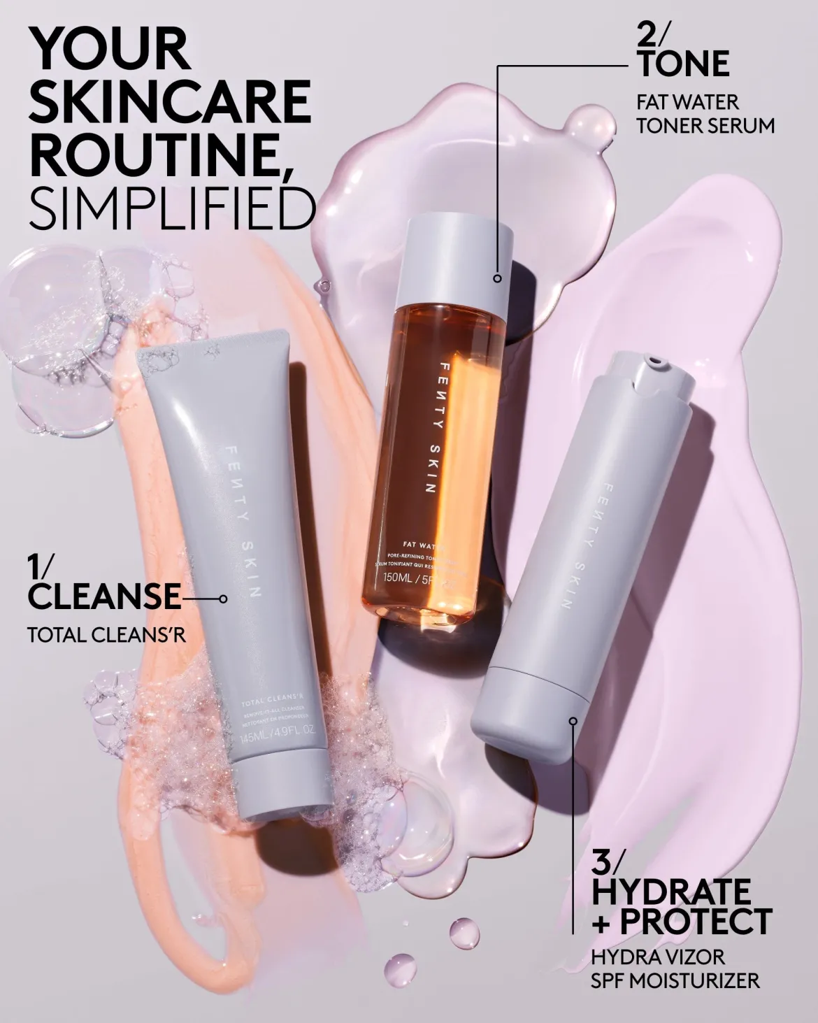 Fenty Skin Travel-Size Start'r Set For Balanced Skin