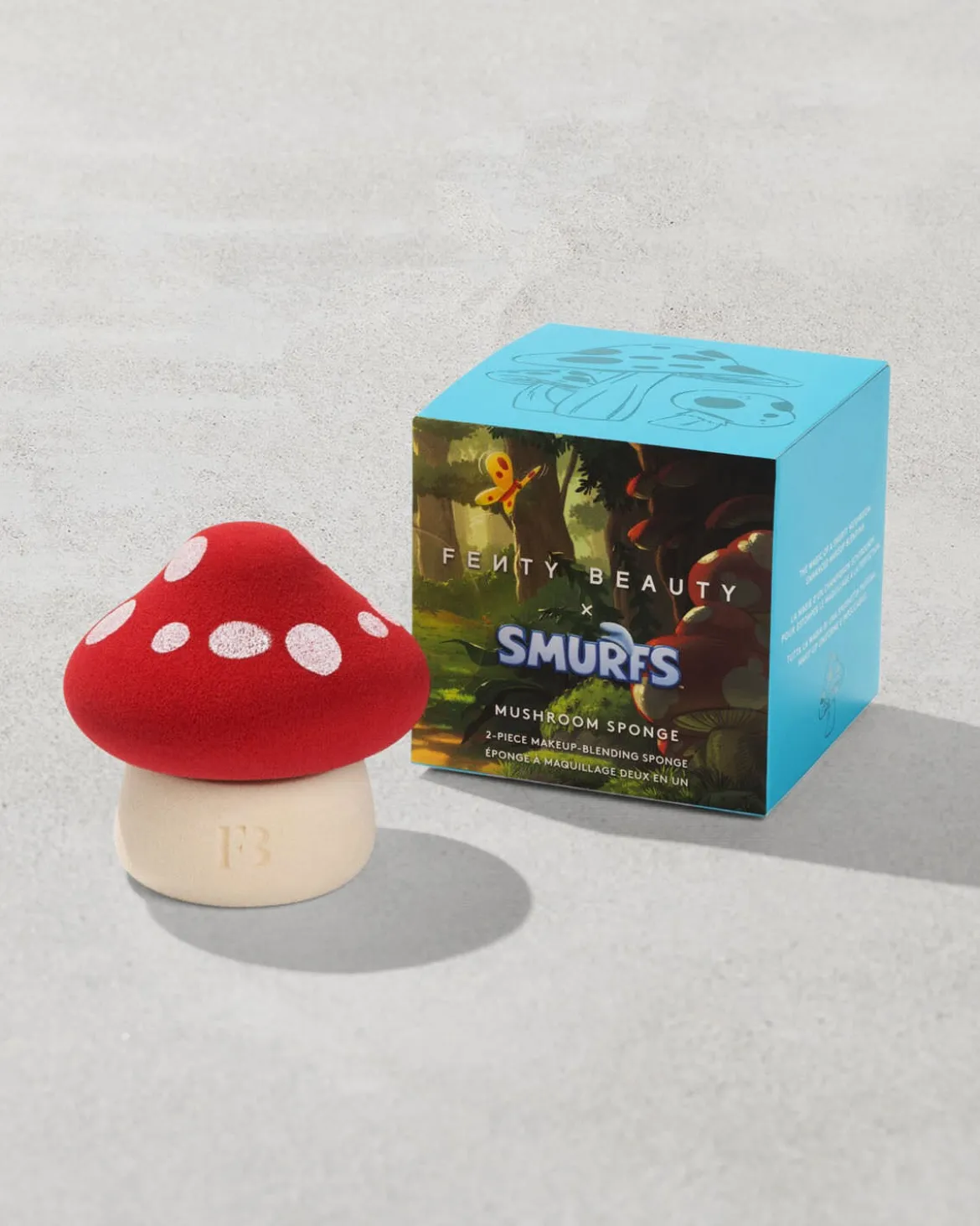 Mushroom Sponge 2-Piece Makeup Blending Sponge