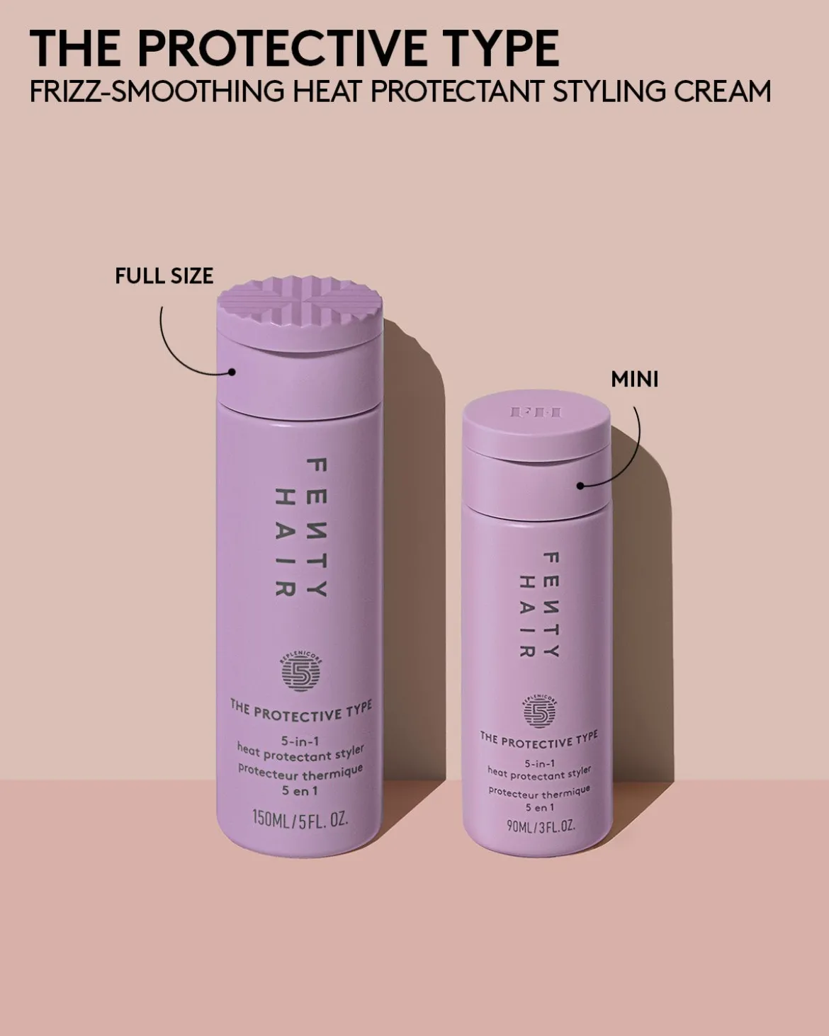 The Protective Type Frizz-Smoothing Heat Protectant Styling Cream
