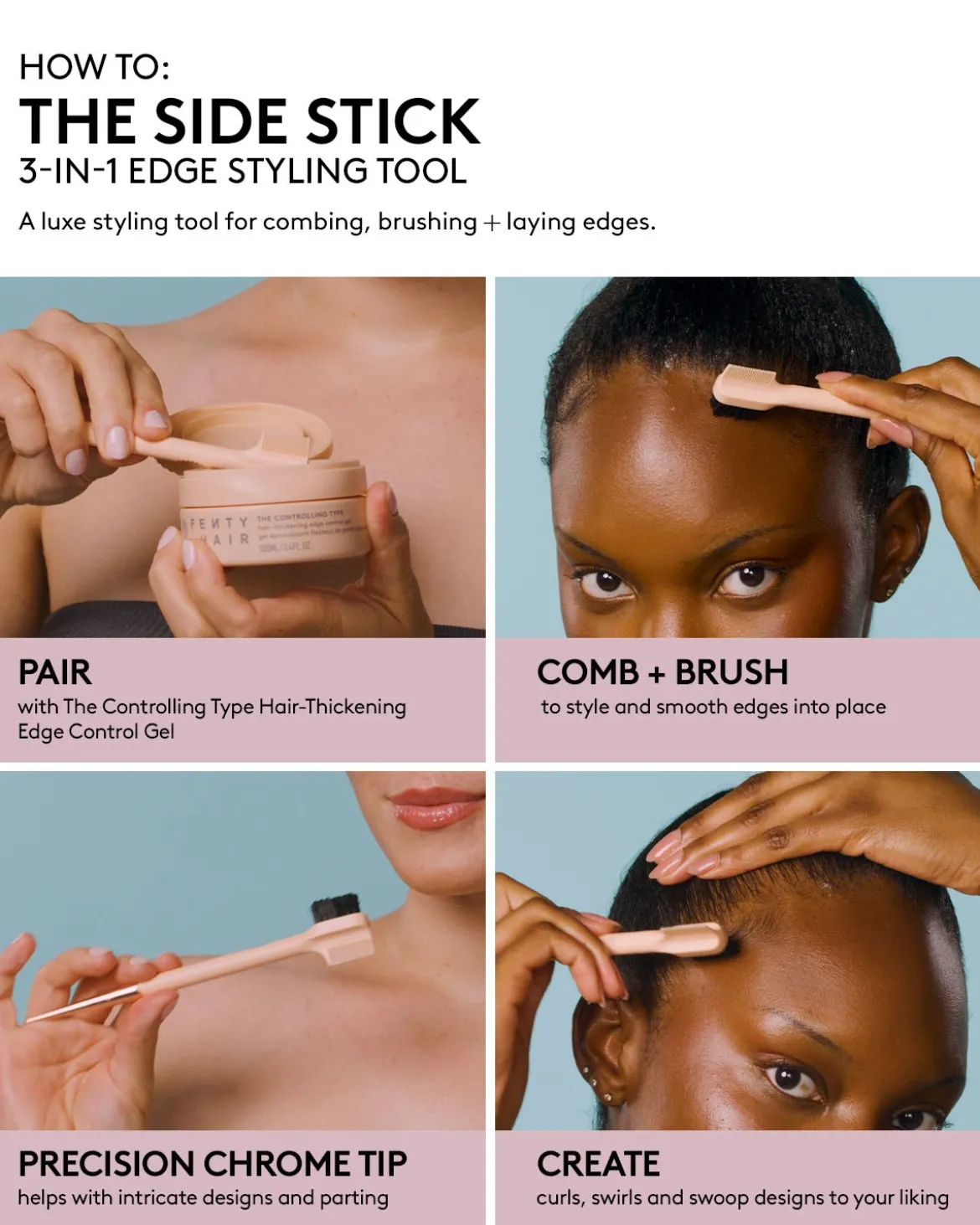 The Side Stick 3-in-1 Edge Styling Tool