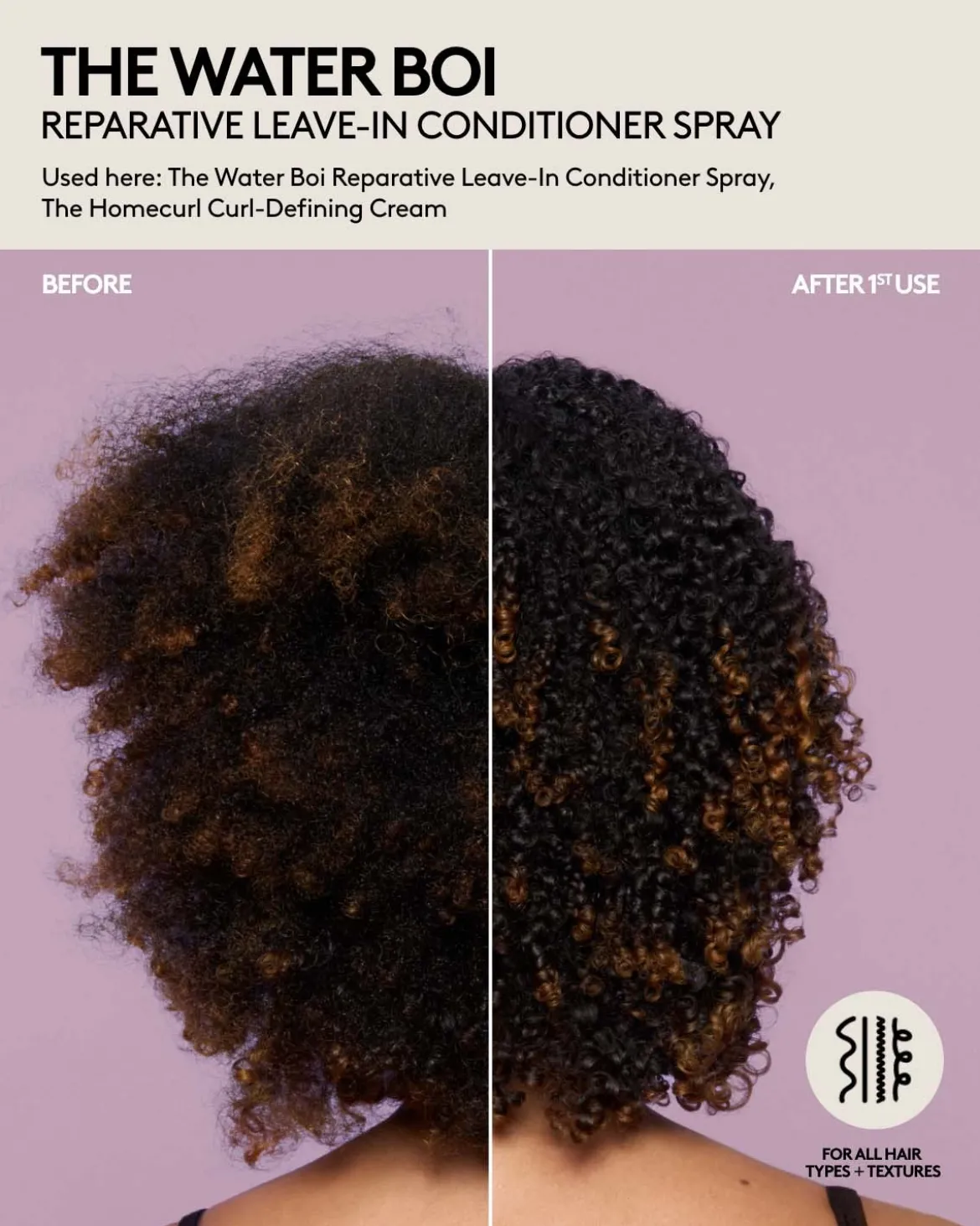 The Water Boi Reparative Leave-In Detangling Conditioner Spray
